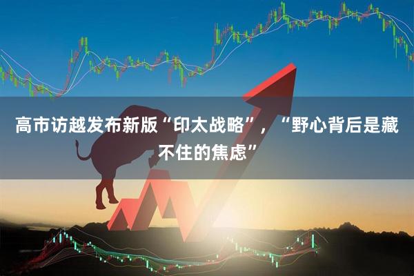 高市访越发布新版“印太战略”，“野心背后是藏不住的焦虑”